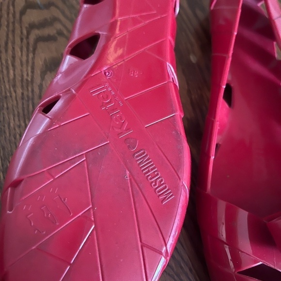 Ballet flats Moschino+ kartell Red size size 38 rubber - Picture 4 of 9